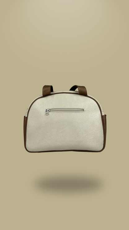 Maleta Clasica Mariposas Beige