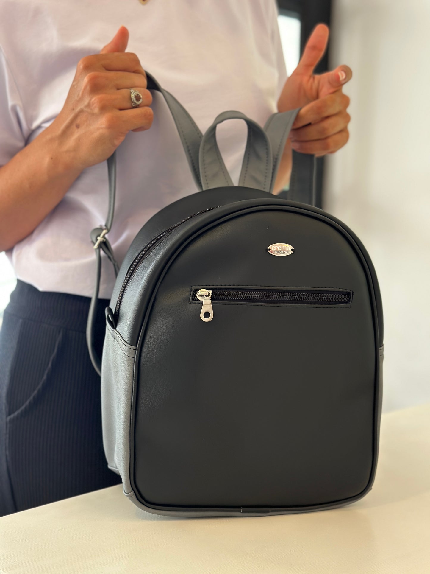 Morral Cloe Negro/Gris