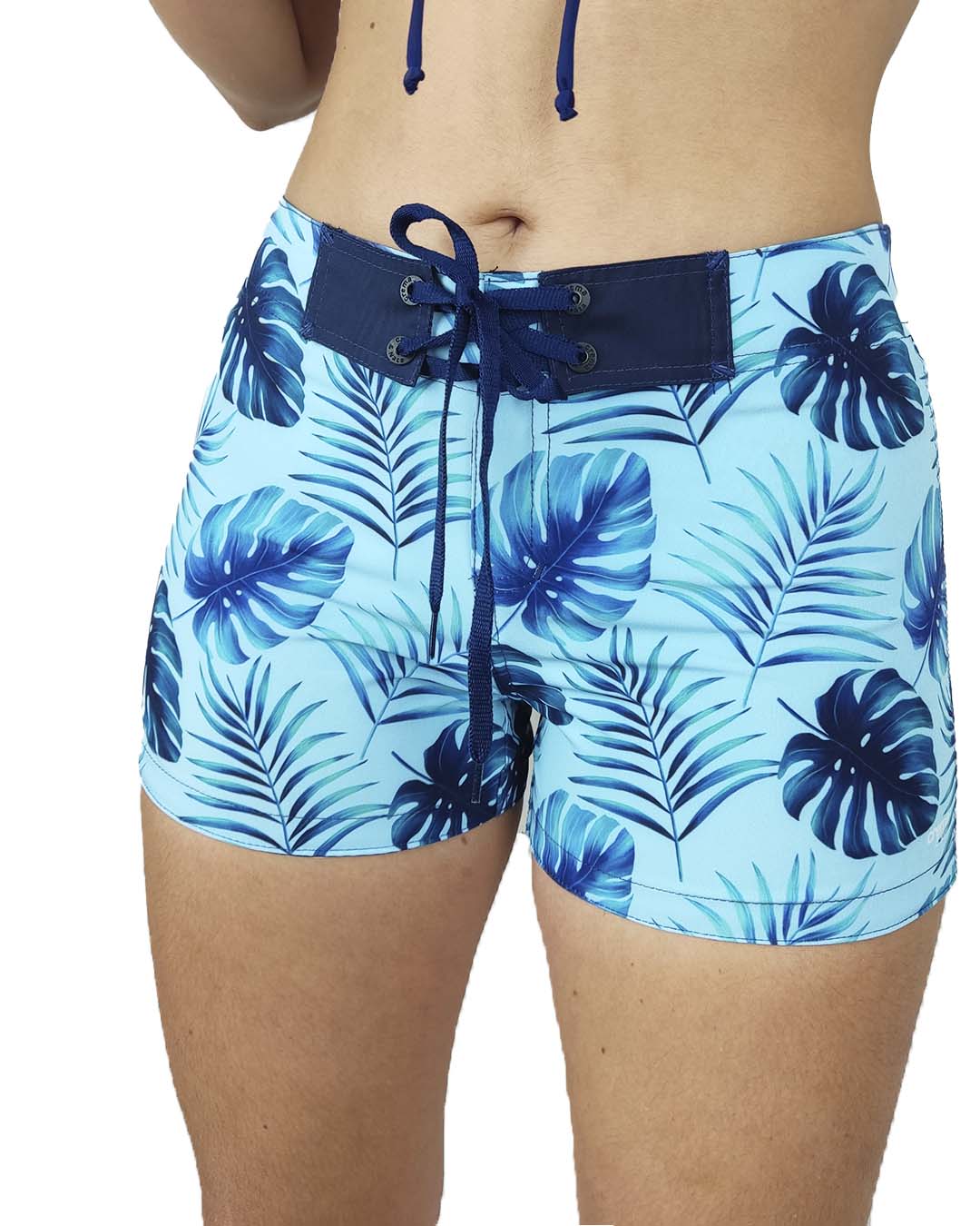 Hojas Azules Fondo Azul