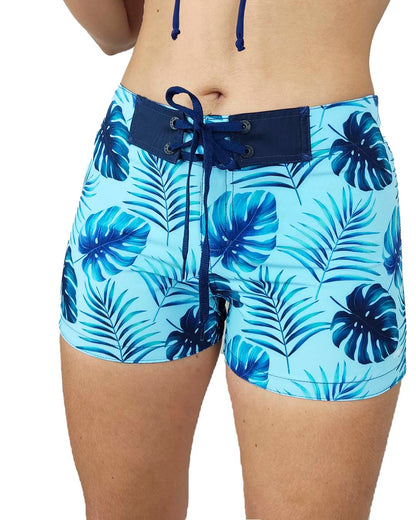 Hojas Azules Fondo Azul