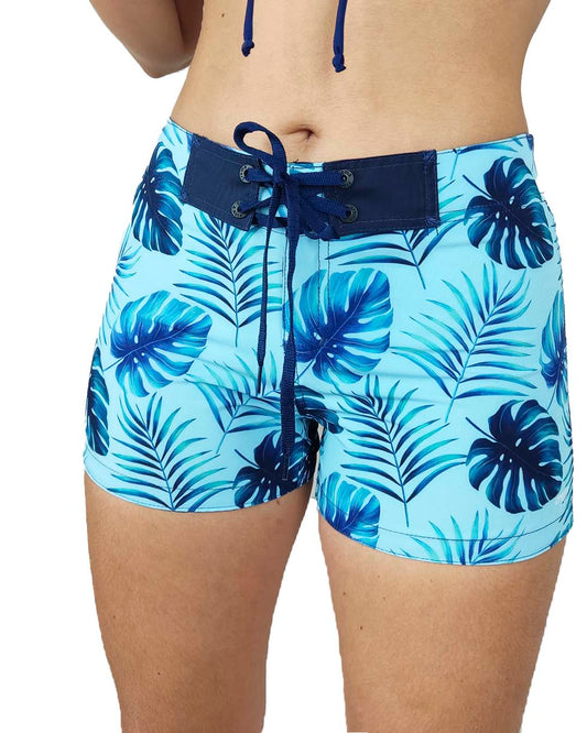 Hojas Azules Fondo Azul