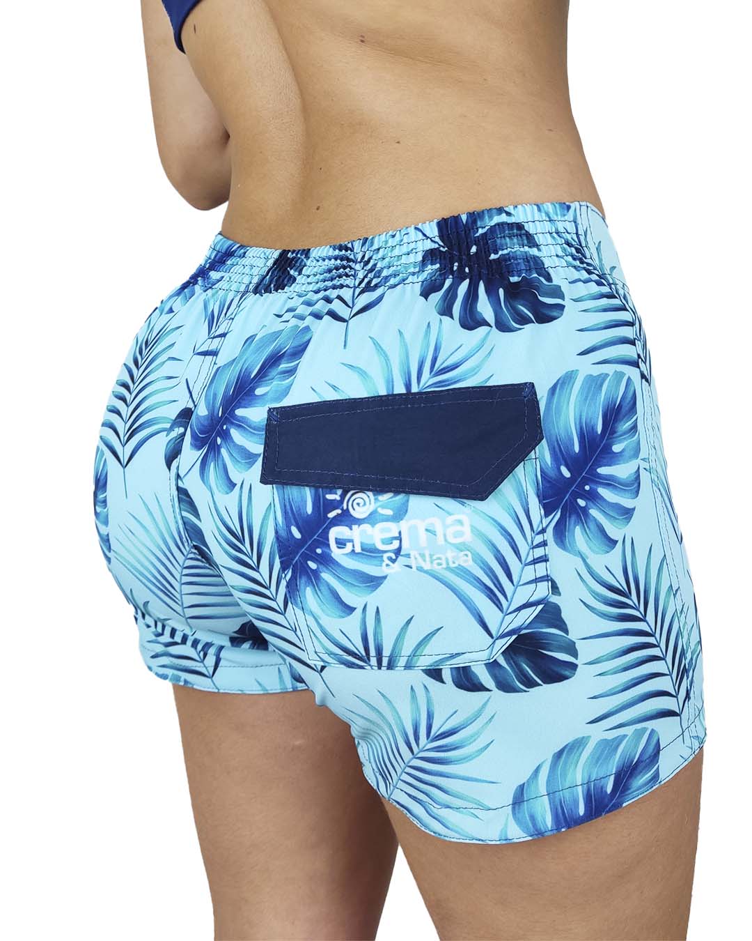 Hojas Azules Fondo Azul