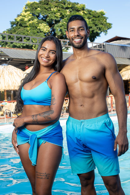 Degrade Azul Aguamarina