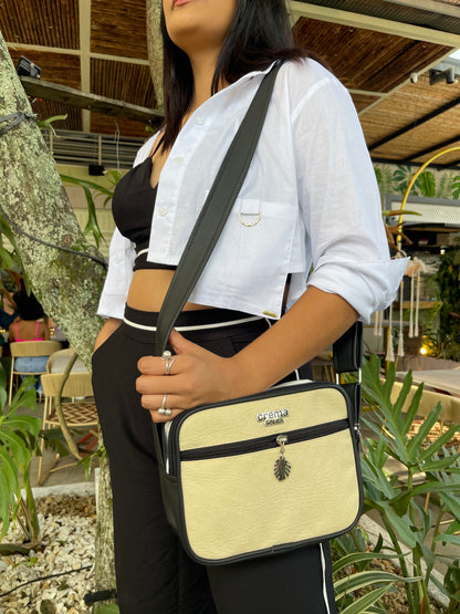 Tula Cuadrada Beige con Negro